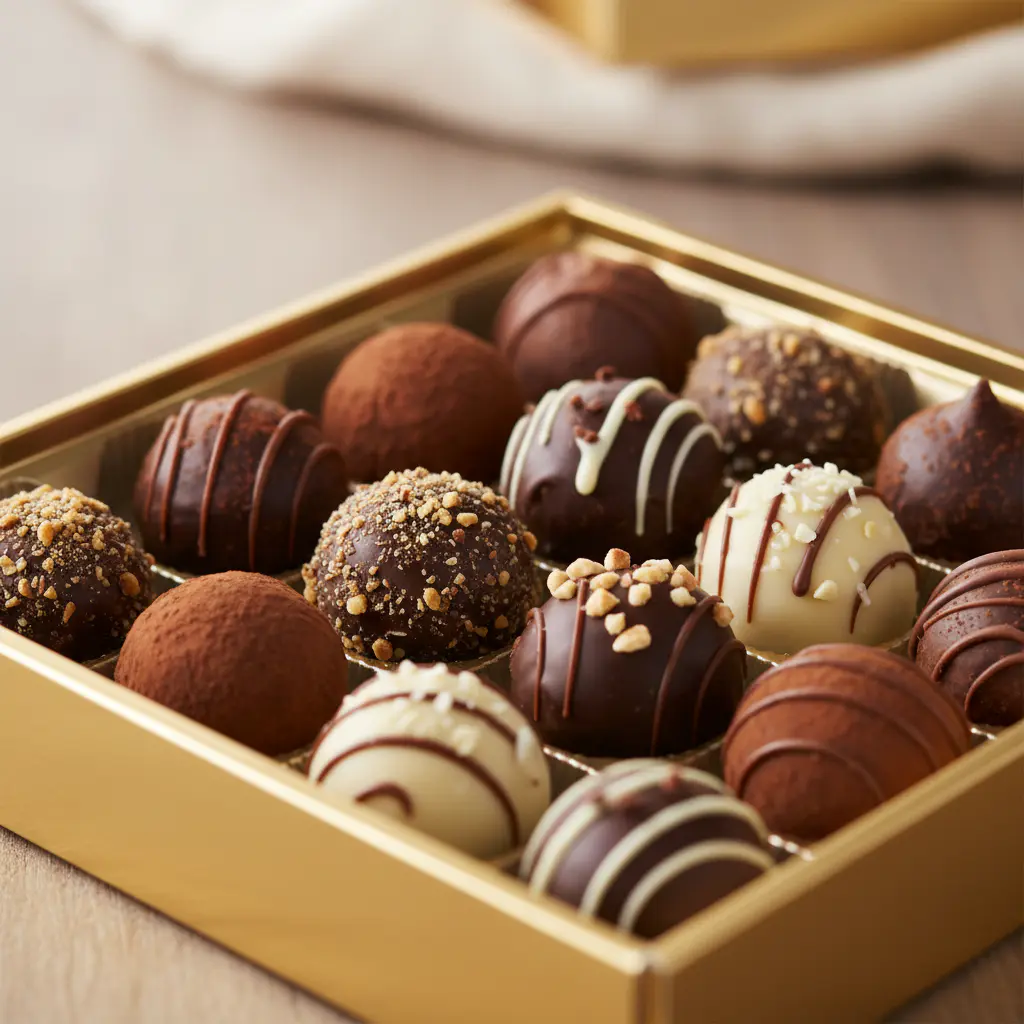 Assorted handmade truffles