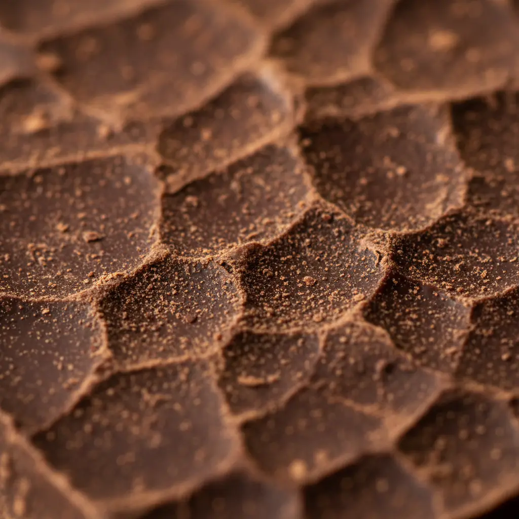 Close up of chocolate texture
